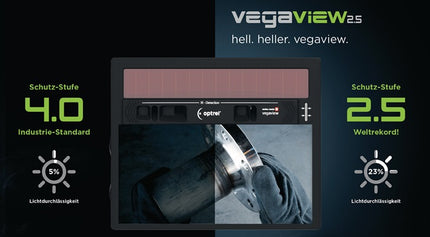 Casco per saldatura OPTREL Vegaview2.5 Durata della batteria circa 3000 h ( 4000370241 )