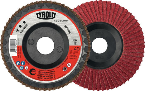 Disco lamellare TYROLIT CERABOND Ø 125 mm grana 40 piatto ( 4000845246 )