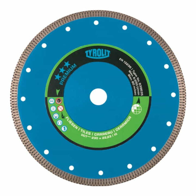 Disco diamantato TYROLIT Premium Ø 125 mm foro 22,23 mm ( 4000845249 )