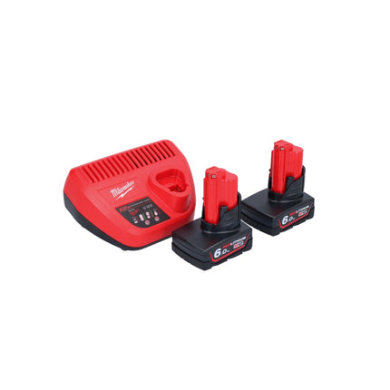Milwaukee M12 BCST-602 Agrafeuse sans fil 12 V 19 x 25,4 mm + 2x batterie 6,0 Ah + chargeur