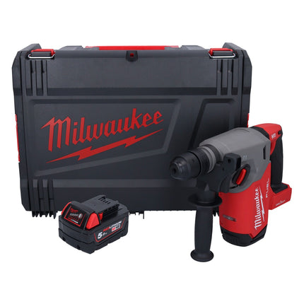 Milwaukee M18 ONEFHX-501X Martello combinato a batteria 18 V 2,5 J SDS-Plus Brushless + 1x batteria ricaricabile 5,0 Ah + scatola HD - senza caricatore