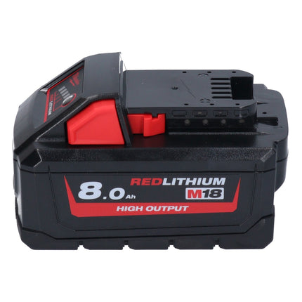 Milwaukee M18 ONEFHX-801X Martello combinato a batteria 18 V 2,5 J SDS-Plus Brushless + 1x batteria 8,0 Ah + scatola HD - senza caricabatterie