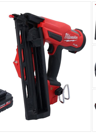 Milwaukee M18 FN16GA-301 Chiodatrice a batteria 18 V 32 - 64 mm brushless + 1x batteria ricaricabile 3,0 Ah - senza caricabatterie