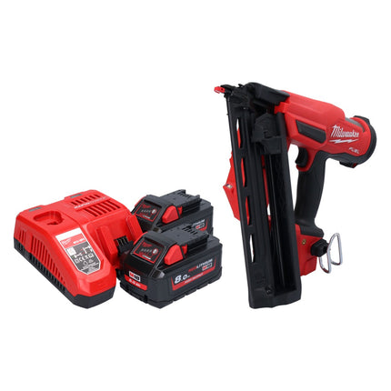 Milwaukee M18 FN16GA-802 Chiodatrice a batteria 18 V 32 - 64 mm brushless + 2x batteria 8,0 Ah + caricatore