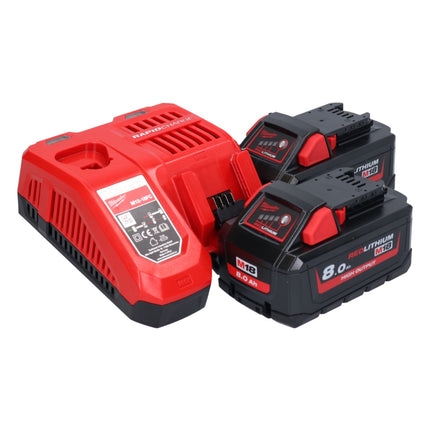 Polisseuse excentrique sur batterie Milwaukee M18 FROP21-802X 18 V 150 mm brushless + 2x batteries 8,0 Ah + chargeur + boîtier HD