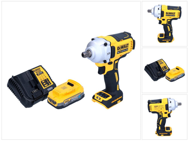 DeWalt DCF 892 E1 Clé à choc sans fil 18 V 812 Nm 1/2" Brushless + 1x batterie Powerstack 1,7 Ah + chargeur