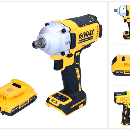 DeWalt DCF 892 N Akku Schlagschrauber 18 V 812 Nm 1/2" Brushless + 1x Akku 2,0 Ah - ohne Ladegerät