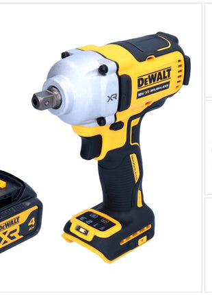 DeWalt DCF 892 N cordless impact wrench 18 V 812 Nm 1/2" brushless + 1x rechargeable battery 4.0 Ah - without charger