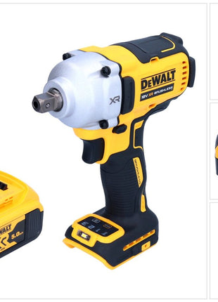 Avvitatore a impulsi a batteria DeWalt DCF 892 N 18 V 812 Nm 1/2" brushless + 1x batteria ricaricabile 5,0 Ah - senza caricabatterie