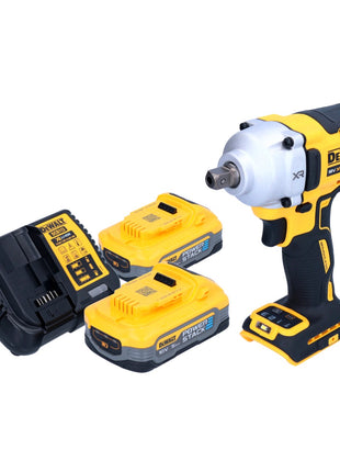 DeWalt DCF 892 H2 cordless impact wrench 18 V 812 Nm 1/2" brushless + 2x Powerstack battery 5.0 Ah + charger
