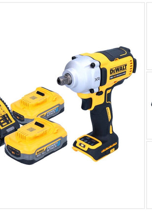 DeWalt DCF 892 H2 cordless impact wrench 18 V 812 Nm 1/2" brushless + 2x Powerstack battery 5.0 Ah + charger