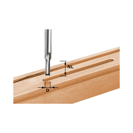 Festool HW S8 D7/17 Router cutter 7 x 17 x 55 x 8 mm ( 490956 ) for router OF 900, OF 1000, OF 1010, OF 1010 R, OF 1400, OF 2000, OF 2200