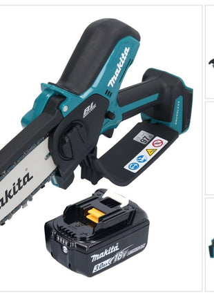 Makita DUC 150 F01 Cordless chainsaw 18 V 15 cm brushless + 1x battery 3.0 Ah - without charger