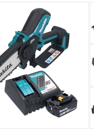 Makita DUC 150 RT01 Cordless chainsaw 18 V 15 cm brushless + 1x battery 5.0 Ah + charger