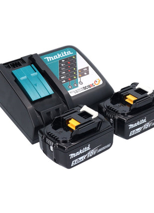 Makita DUC 150 RT201 Cordless chainsaw 18 V 15 cm brushless + 2x battery 5.0 Ah + charger