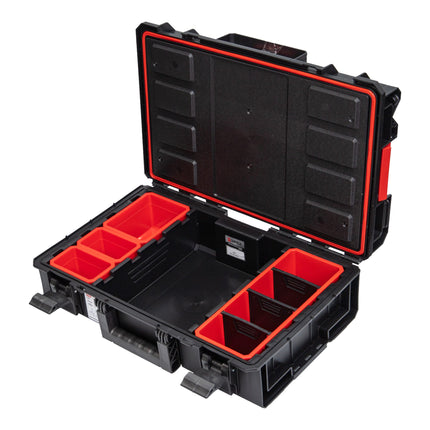 Qbrick System ONE carrello portautensili 4 in 1 set 200 2.0 Profi + 350 2.0 Profi + 450 2.0 Profi valigetta portautensili + piattaforma di trasporto