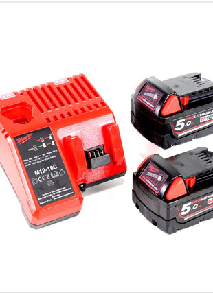 Milwaukee M18 BSX-502 Akku Säbelsäge 18V + 2x Akku 5,0Ah + Ladegerät + Koffer - Toolbrothers