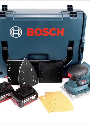Bosch GSS 18V-10 Akku Schwingschleifer 18V + 2x Akku 4,0Ah + L-Boxx - ohne Ladegerät - Toolbrothers