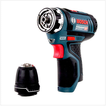 Bosch GSR 12V-15 FC Professional FlexiClick Akku Bohrschrauber mit 2 x 2,5 Ah Akkus + Lader + 3 tlg. Aufsätze - Set in L-Boxx - Toolbrothers