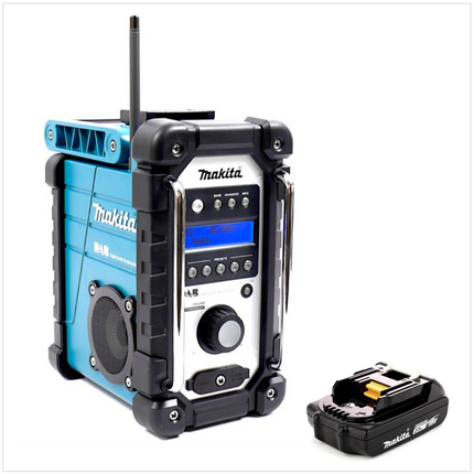 Makita DMR 104 A1 Baustellen Radio 7,2 - 18 V DAB Digital  Grün + 1x Akku 2,0 Ah - ohne Ladegerät - Toolbrothers
