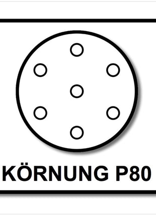Festool Abrasivo a rete Granat Net STF D125 P80 GR NET/50 125 mm - 50 pz. ( 203294 )