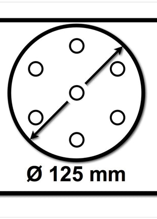 Festool Abrasivo a rete Granat Net STF D125 P150 GR NET/50 125 mm - 50 pz. ( 203297 )