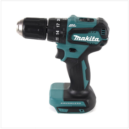 Makita DHP 483 RTJ Trapano avvitatore a percussione brushless a batteria 18 V in valigetta MAKPAC + 2x Batterie 5,0 Ah + Caricatore rapido