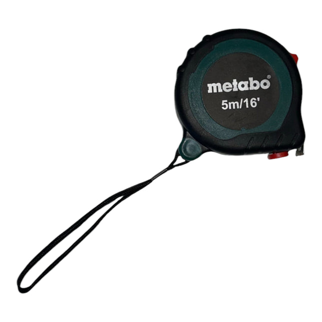 Nastro di misura Metabo 5,0 m / 16 ft ( 65705000 ) con gancio per cintura e funzione di arresto rapido