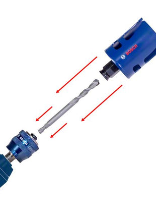 Bosch EXPERT Tough Material Lochsägen Starter Set 68 x 60 mm Carbide ( 2608900450 ) Universal - Nachfolger von 2608594267 - Toolbrothers