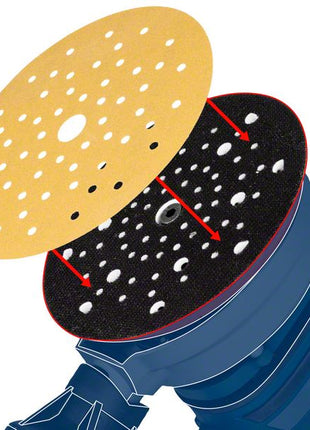 Bosch EXPERT C470 Sandpaper , 100x150mm, 7 holes, G120, for Multi sanders, 10 pcs. (2608901117)