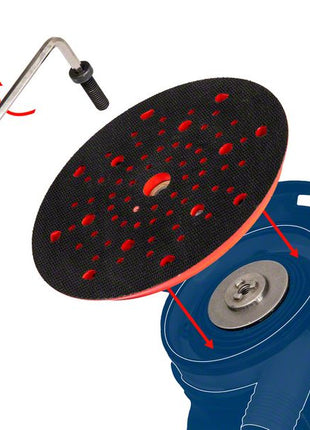 Bosch EXPERT Multihole Universalstützteller 150 mm hart ( 2608900008 ) Nachfolger von 2608601334 - Toolbrothers